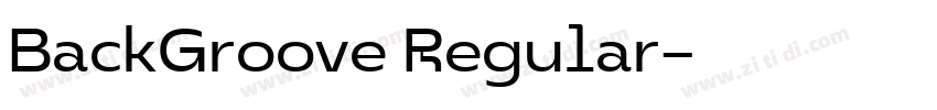 BackGroove Regular字体转换